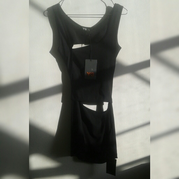 Y's by Yohji Yamamoto Tops - Y-3 Black crisscross tunic